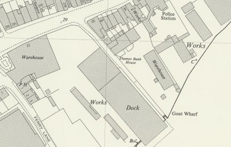 OS map published 1961 OS map published 1961